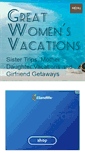 Mobile Screenshot of great-womens-vacations.com