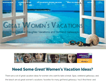 Tablet Screenshot of great-womens-vacations.com